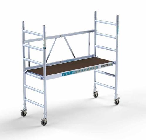 Nieuw! Euroscaffold vouwsteiger, Doe-het-zelf en Verbouw, Steigers, Nieuw, Rolsteiger of Kamersteiger, 2 tot 5 meter, Ophalen
