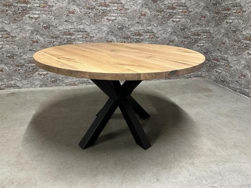 Massief eetkamertafel rond | A+ Kwaliteit nr.904, Huis en Inrichting, Tafels | Eettafels, Nieuw, 100 tot 150 cm, Vijf personen of meer