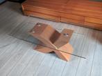 Glazen moderne salontafel 65x120 cm, Gebruikt, 100 tot 150 cm, Glas, Minder dan 50 cm
