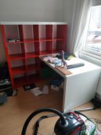 Bureau met kast ikea boekenkast, Huis en Inrichting, Kasten | Boekenkasten, Ophalen, Gebruikt, 50 tot 100 cm, Minder dan 100 cm