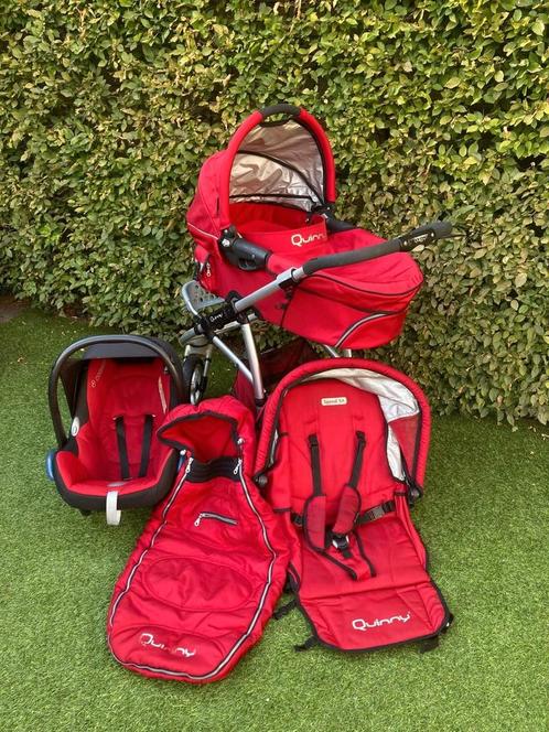 Quinny Speedy combiwagen: wagenbak & buggy met voetenzak, Kinderen en Baby's, Kinderwagens en Combinaties, Gebruikt, Combiwagen