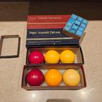Super Aramith biljard ballen (6) en krijt en scorebord, Sport en Fitness, Biljarten en Poolen, Ophalen of Verzenden, Zo goed als nieuw