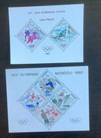 Monaco 2 speciaalblokken olympische spelen 1980, Ophalen of Verzenden, Overige landen