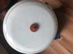 Mooie vintage schaal lamp, Huis en Inrichting, Lampen | Plafondlampen, Ophalen, Zo goed als nieuw, Glas