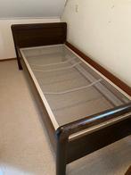 Eenpersoonsbed / 1 persoonsbed / bed - Verstelbare bodem, Ophalen, 90 cm, Eenpersoons, Bruin