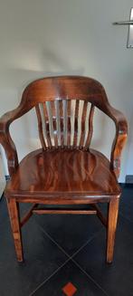 Bibliotheekstoel art deco authentiek stoel antiek zwaar, Antiek en Kunst, Ophalen of Verzenden