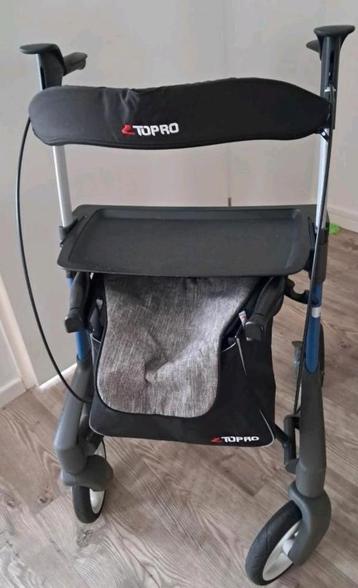 Topro Troja 5g M lichtgewicht Rollator + rugsteun + dienblad beschikbaar voor biedingen