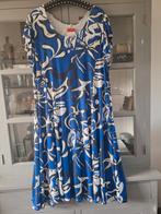 Magna Blauwe jurk met bloemenprint " Nieuw  " 56-58, Blauw, Maat 46/48 (XL) of groter, Nieuw, Ophalen of Verzenden
