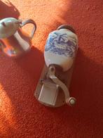 Vintage Koffiemolen met Delfts Blauw Motief, Antiek en Kunst, Ophalen of Verzenden