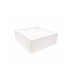 Polyester bloembak 100x100x40cm wit glad, Tuin en Terras, Bloembakken en Plantenbakken, Ophalen, Nieuw, Kunststof