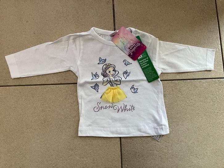 Nieuw sneeuwwitje longsleeve ( Disney ) Maat 68, Kinderen en Baby's, Babykleding | Maat 68, Nieuw, Meisje, Shirtje of Longsleeve