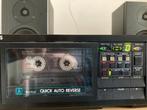 Philips FC567 dubbel cassettedeck, dubbel auto reverse, Ophalen of Verzenden, Dubbel, Philips, Tiptoetsen