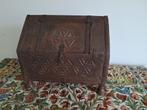 Indiase kleine houten (huwelijks?)kist, Ophalen of Verzenden