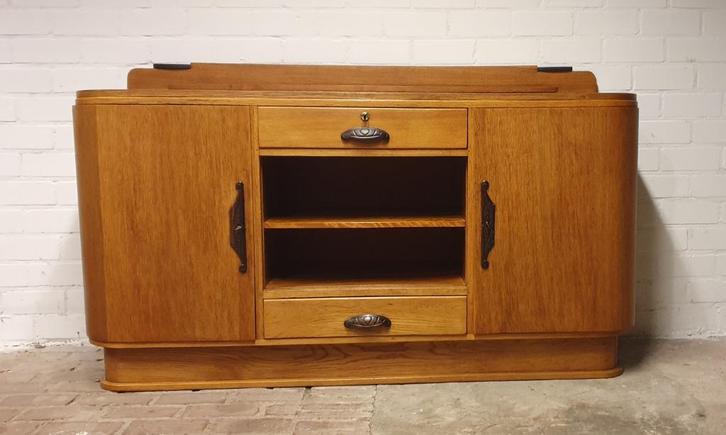 wandkast dressoir amsterdamse school art deco design, Huis en Inrichting, Kasten | Wandmeubels, Gebruikt, Minder dan 100 cm, 150 tot 200 cm