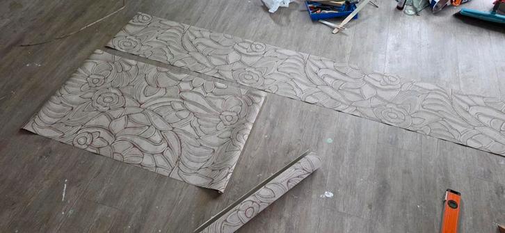 Arte Flore Behang Terracotta - Restanten, Huis en Inrichting, Stoffering | Behang, Beige, Bruin, Ophalen of Verzenden