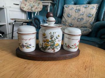 Compleet, Botanica, mosterdset van Villeroy &Boch zeldzaam  beschikbaar voor biedingen