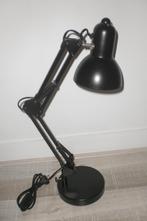 buro lamp zwart metaal, Huis en Inrichting, Lampen | Tafellampen, Ophalen, Nieuw, Metaal, Minder dan 50 cm