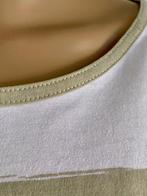J362 Manguun maat L=42/44 T-shirt top wit/geel/roze, Kleding | Dames, T-shirts, Maat 42/44 (L), Ophalen of Verzenden, Zo goed als nieuw