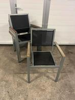 22 stuks Luxe Textileen horeca terras tafels stapelbaar, Ophalen