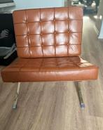 Barcelona Chair – Replica, Huis en Inrichting, Fauteuils, Ophalen, Zo goed als nieuw, Leer
