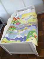 Peuterbed Wit 70 x 160 - Lattenbodem Matras Uitvalplank zgan, Ophalen, 70 tot 85 cm, 140 tot 160 cm, Zo goed als nieuw