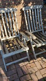 Houten Tuinstoelen - Verstelbaar, Tuin en Terras, Tuinstoelen, Ophalen, Gebruikt, Hout, Verstelbaar