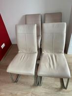 Vier leren eetkamerstoelen van Henders & Hazel, Ophalen, Gebruikt, Overige kleuren, Leer