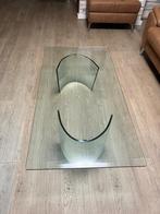 Glazen salontafel, Ophalen, Gebruikt, 100 tot 150 cm, 50 tot 100 cm