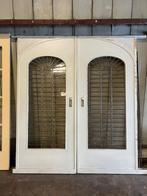 Set oude en-suite schuifdeuren glas in lood 213 x 186