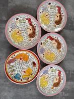 5 Gebaksbordjes blond Amsterdam, Ophalen of Verzenden, Zo goed als nieuw, Blond Amsterdam, Bord(en)