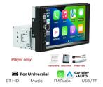 7 inch 1-din universele radio met CarPlay, Auto diversen, Autoradio's, Ophalen of Verzenden, Zo goed als nieuw
