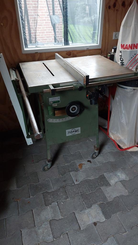 Harwi Zaagtafel + Holzmann Afzuiging + Stehle Zaagblad, Doe-het-zelf en Verbouw, Gereedschap | Zaagmachines, Zo goed als nieuw