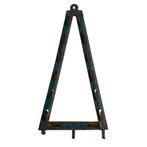 Vintage Frans emaille DEKSELREK blauw 53x26 Brocante, Antiek en Kunst, Antiek | Emaille, Ophalen of Verzenden