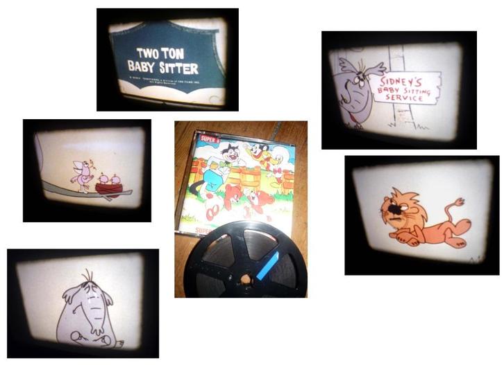 8mm film Two Ton BabySitter - 60mtr geluid kleur mooi, Audio, Tv en Foto, Filmrollen, 8mm film, Verzenden