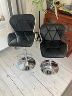 2x verstel- en draaibare VidaXL barkrukken, Kunststof, 60 tot 90 cm, Ophalen of Verzenden, Zo goed als nieuw