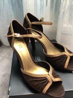 Gave Nieuwe bruin/gouden Leren pump sandaal mt 40 v Esprit, Bruin, Nieuw, Ophalen of Verzenden, Schoenen met hoge hakken