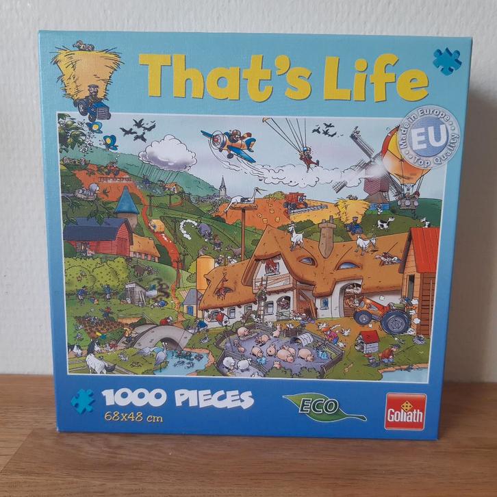 Goliath That's life puzzels 1000 nieuw, Hobby en Vrije tijd, Denksport en Puzzels, Nieuw, 500 t/m 1500 stukjes, Ophalen