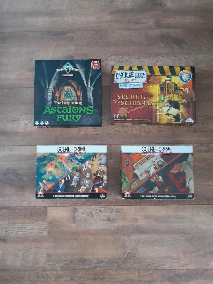 Escaperoom puzzels voor thuis, Hobby en Vrije tijd, Gezelschapsspellen | Bordspellen, Zo goed als nieuw, Een of twee spelers, Ophalen of Verzenden