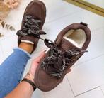 Bruine Ugg Look a Like sneakers- Nieuw, Kleding | Dames, Schoenen, Bruin, Verzenden, Nieuw, Sneakers of Gympen