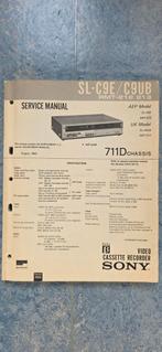 Service manual voor Sony SL-C9 Betamax videorecorder, Ophalen of Verzenden, Gebruikt