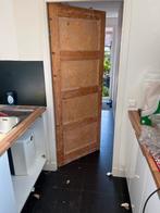 Houten binnendeur met 4 panelen, Gebruikt, 80 tot 100 cm, Binnendeur, Ophalen of Verzenden