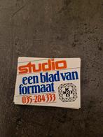 3465 Vintage KRO Studio Sticker, Verzamelen, Stickers, Ophalen of Verzenden, Zo goed als nieuw, Film, Tv of Omroep