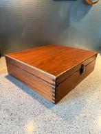 Vintage Pickwick Thee Doos, Ophalen of Verzenden, Gebruikt, Overige houtsoorten, Minder dan 50 cm