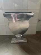grote zilver kleur vaas aluminium, Huis en Inrichting, Overige materialen, Overige kleuren, Ophalen of Verzenden, Zo goed als nieuw