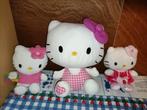 3 x Hello Kitty knuffel 15-20 cm groot, Ophalen of Verzenden