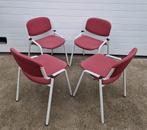 20 x Eromes schoolstoelen kantine stoelen cafe horeca bistro, Ophalen of Verzenden, Zo goed als nieuw, Rood, Vijf, Zes of meer stoelen