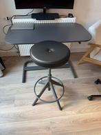 TROLLBERGET - Grijze zit-/stakruk van IKEA, Ophalen, Zo goed als nieuw, Metaal, Eén