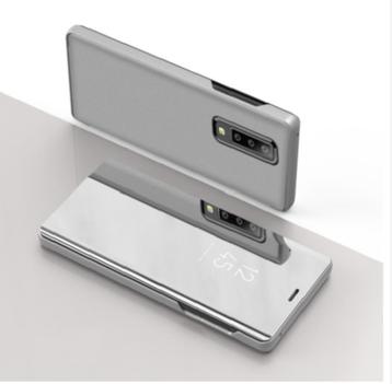 Galaxy A70 ClearView Stand Cover + Screenprotector _ Zilver beschikbaar voor biedingen