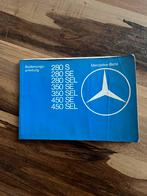 Instructieboekje Mercedes W116,  280SE / 450SE, Auto diversen, Handleidingen en Instructieboekjes, Ophalen of Verzenden