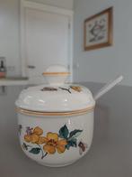 Honingpotje met lepeltje Villeroy en Boch Botanica, Overige typen, Ophalen of Verzenden, Zo goed als nieuw, Overige stijlen